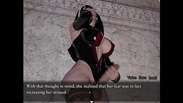 Resonance [ FUTANARI HENTAI Game PornPlay ] Ep.4 nun futanari masturbating her hard cock