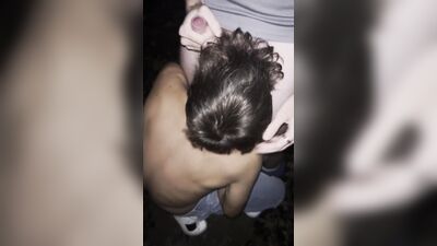 Seeding a twinks mouth in the woods