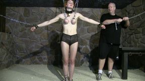 Muriel LaRoja - Chained Breast Predicament and Bondage Endurance Challenge - Part 1 mp4 SD