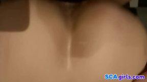 Blonde norsk milf tar på seg en stor kuk