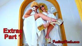 The Angels share - Episode 2 - starring: Coco Heely & Vicky Heely - Extras! - Part 1 - HD - REMASTERED - High Heels Halo Magic Wand Toe Wiggling Spreading Big Tits - 720p - MP4