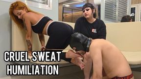 Cruel Friends Quimera And Venus Dee Make Their Slave Worship Their Sweaty Feet, Armpit And Smell Their Ass