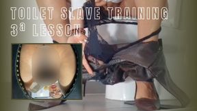 Toilet Slave training 3ª lesson