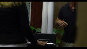 Intensive bimbo non-professional is in the store, getting rammed