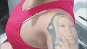 Various shots of him urinating