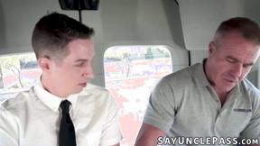 ”Dan After Dark got banged by rescuer Dale Savage in a rescue van”