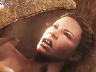 Lara Croft Getting Destroyed By A Biggest Shemale hentai Weenie - CG Realistic Uncensored