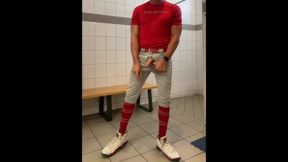 Buff Dilfjockdad87 Edges in the Locker Room in Baseball Gear