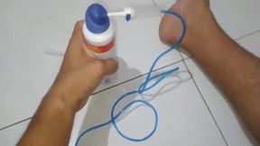 The Gas Cylinder Left The Cock Bent And Hard Wanting A Cumshot