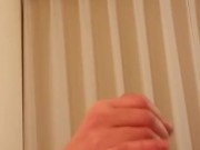 あおむけオナニーで空高く射精し顔射
