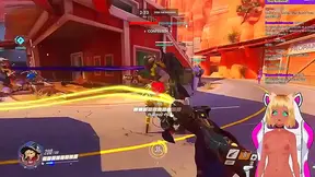 Lewd VTuber Neko Gets Spanked While Playing Overwatch Anime Livestream