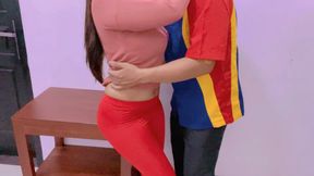 Aunt finished gymnastics to make love to delicious rations