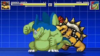 Bowser Vs Giran Bara Battle