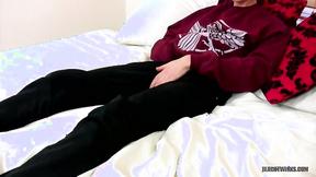 ”TeachTwinks: Aroused Jamie Sykes Strokes His Big Rock Hard Prick”