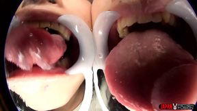 Subjective! Lesbian Appreciation Club Double Virtual Lesbian Tongue Kissing: Niina Fuji and Kurumi Tamaki