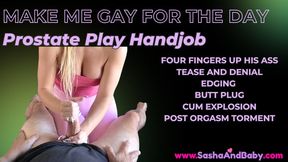 PROSTATE PLAY - Make Me Gay Prostate Play Handjob with Post Orgasm Torment - Bisexual Encouragement - Anal - Ass Play - Fingers in Ass - Butt Plug - Prostate Massage - Prostate Milking - Pegging
