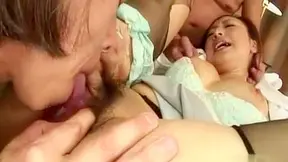 Uncensored Japanese Coo Gives Gangbang Blowjob Orgasm