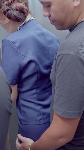 Take It All: Fuck and Cum on the Elevator Girls