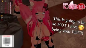 Catgirl Tamed by Busty Domme in Steamy 3D Petplay BDSM Fantasy