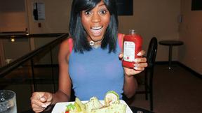 ”Buy me dinner then ride my ebony twat in the hotel room”