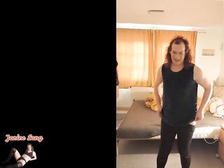 Janine undresses for u