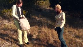 Busty babe takes it had from her slutty girlfriend