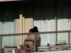 HOTEL BALCONY FUCK!!!!