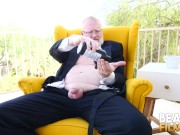 BEARFILMS Silver Bear Rusty Mcmann Jerks Off Solo Outdoor