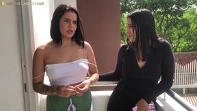 Melanie Caceres And Dahlia Dane In Horny Bbw Stepmom Threesome - Huge Asses - Pov