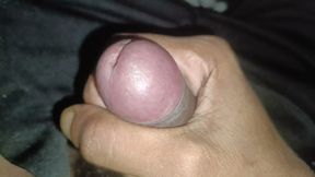 Teen boy cum out night masterbating