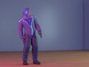 Wao's Sudden hyper muscle growth animation