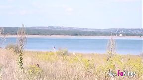 VOYEUR, we spy on Sofia Santana having sex with a stranger in the San Juan reservoir in Madrid - FAKings