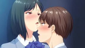 Teen with big cock teaches sexy 18yo in POV hentai