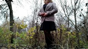 Stepmom's sexy holes in nature