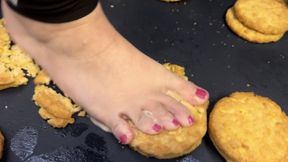 Part 7 - Barefoot Potato Cake Crush Slow Tower Destruction eat it now!