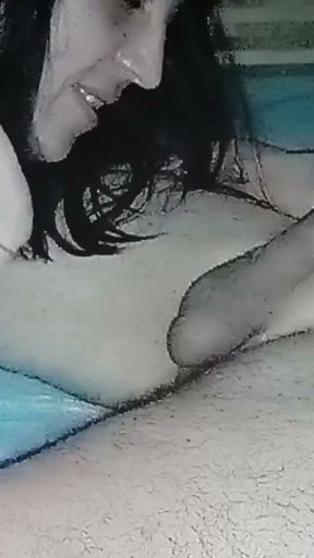 Eating daddy's balls until he cums delicious   Clip 3