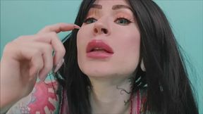 Eat my snot, trashcan ! - NOSE FETISH, SNOT, FEEDER , POV