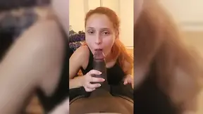 Lucianna Lucci Sucks on Monster BBC!