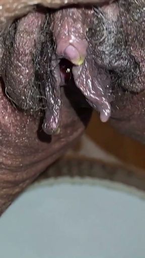 Piss &amp; Wipe Pussy With My Dirty Panties   Clip 1