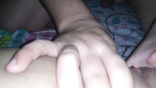 Putting my Tongue and my both Thumbs in Hispanic Young Hotwife Home