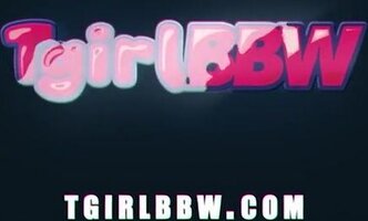 Charlie's TGirl BBW Delight: Big Ass & Tits Solo Show