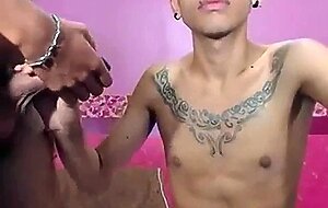 Latin Emo Twinks Fuck on Webcam
