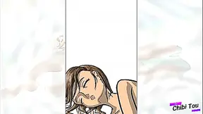 Anime Beauty Lounges on Clouds in Seductive Pose for Heavenly Pleasure