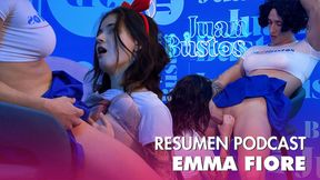 Petite influencer Emma Fiore gets her perky tits covered in cum