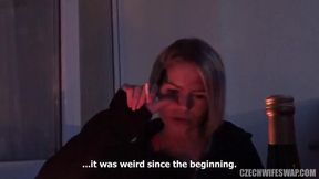 Amateur Czech wives swap husbands for a steamy night of passion