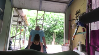 Amateur porn, my very first time recording  walk fucking