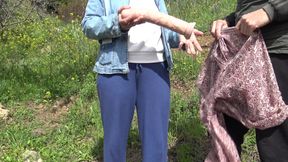 This saudi arab woman is crazy!!!! She buys a dirty used dildo to fuck her pussy.
