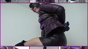 My amateur bondage, January, 27, 2022: Purple leather