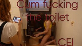 Cum fucking the toilet