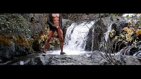 Jacking by a waterfall